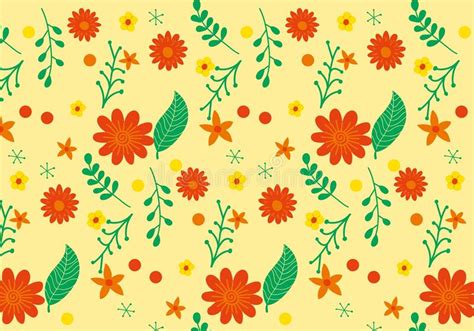 Cute Pattern In Small Flower Small Colorful Flowers Stock Vector