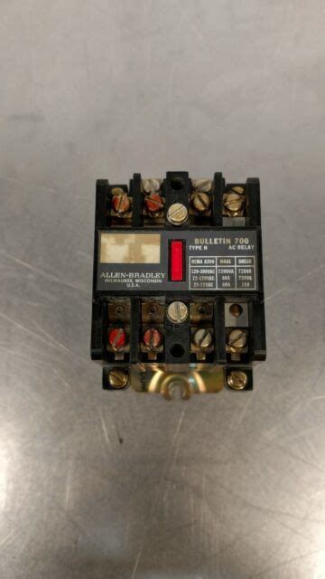 ALLEN BRADLEY BULLETIN 700 TYPE N AC RELAY 700 N400A1 SER C 4F EBay