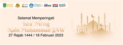 Selamat Memperingati Isra Miraj Nabi Muhammad Saw Rajab H