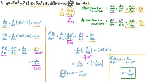 Vidéo question Déterminer la dérivée seconde dune fonction définie