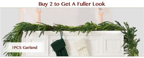 Amazon Artificial Norfolk Pine Garland For Christmas Decorations