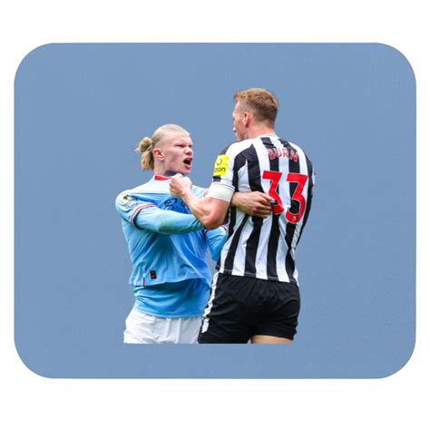 Erling Haalanderling Haaland Clashes With Dan Burn Funny Mouse Pads