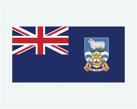 Falkland Islands Flag. Falkland Islands Banner, defaced Blue Ensign