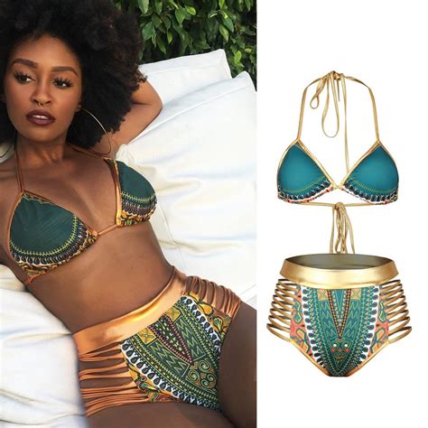 Tribal High Waisted Bikini