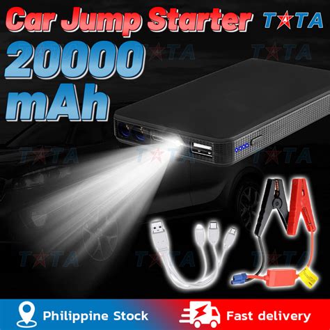 Portable 20000mAh Car Jump Starter Power Bank 12V Engine Battery