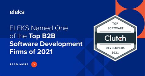 Eleks Named One Of The Top B2b Software Development Firms Of 2021