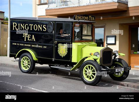 Ringtons Tea vintage delivery vehicle Stock Photo - Alamy