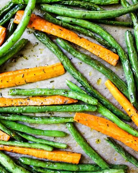 Roasted Green Beans And Carrots Savas Kitchen