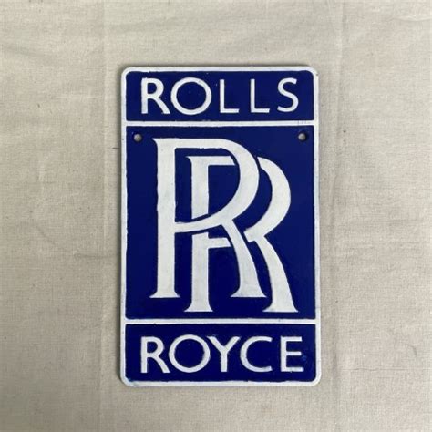 Cast Iron Rolls Royce Wall Plaque Interiorwise French Vintage