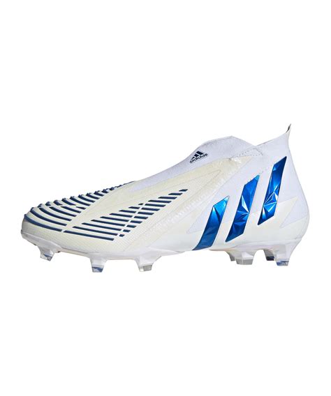 Adidas Predator EDGE FG Diamond Edge Weiss Blau Fussballschuh Nocken