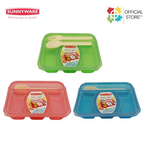 SUNNYWARE 508 Bento Box 3 Divisions W S F Shopee Philippines