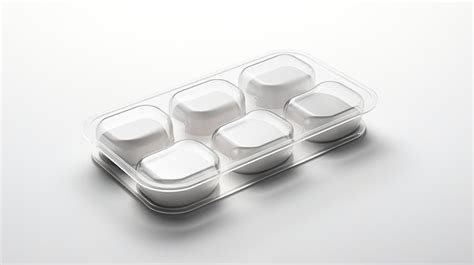 Premium AI Image | Clear plastic clamshell packaging with dividers and ...