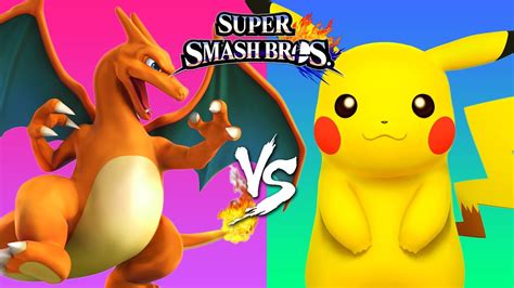 Charizard Vs Pikachu Super Smash Bros Pokemon Gameplay Youtube