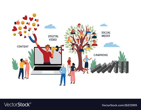 business concept viral  social media royalty  vector