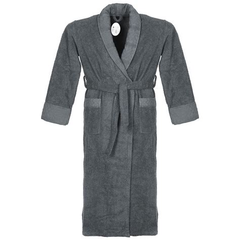 Халат мужской, махровый, 100% хлопок, серый, XXL-XXXL, 56-58, Barkas ...
