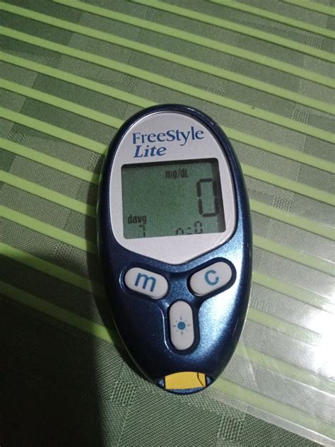 Freestyle Lite Blood Sugar Glucose Glucometer Monitoring System Health