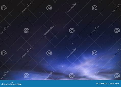 Starry Night Sky at Myllysaari, Lahti Finland Stock Image - Image of ...