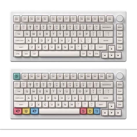 Akko Keycap Set Cream Pbt Double Shot Mda Profile N T