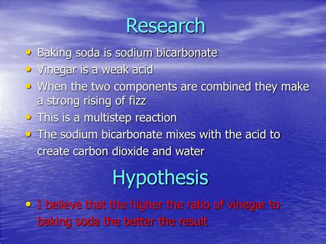 Ppt Science On Display The Chemical Change Of Soda Bicarbonate And