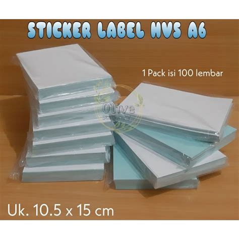 Jual Kertas Sticker A Hvs Dove X Cm Shopee Indonesia