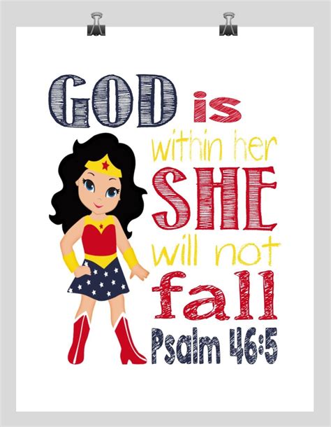 God Is Within Her She Will Not Fall Print Psalm 46 5 Psalm Print Bible