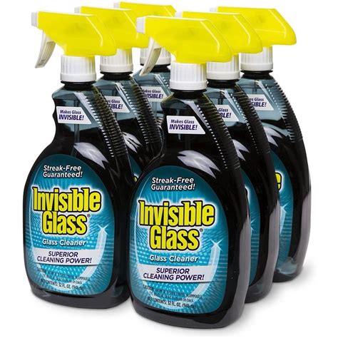 Invisible Glass 92194 6pk 32 Ounce Cleaner And Window Spray For Home And Auto For A Streak Free