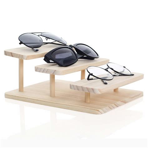 Wooden Sunglasses Stand Glasses Display Showcase Eyewear Display