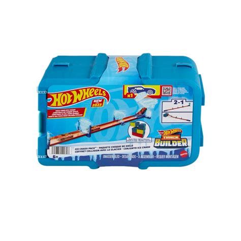 Jual HOT WHEELS HKX40 Track Builder Ice Crash Playset With Toy Car