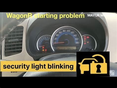 Maruti Suzuki Wagon R Immobiliser Light Flashing WagonR Starting