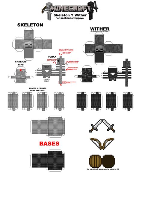 Printable Skeleton Papercraft - Printable Papercrafts - Printable Papercrafts