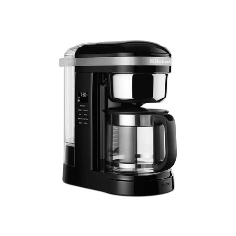 Kitchenaid 12 Cup Onyx Black Drip Coffee Maker With Spiral Showerhead Pip Hardware