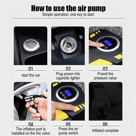 Sunsky Suitu St Dc V Car Air Compressor Tire Inflator Psi