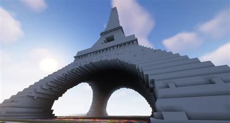 Eiffel Tower Schematic Minecraft Map