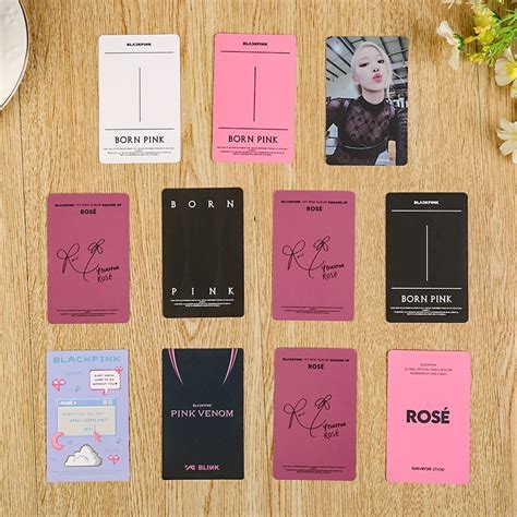 Kpop Blackpink Album Born Pink Membership Photo Card Para Blink T