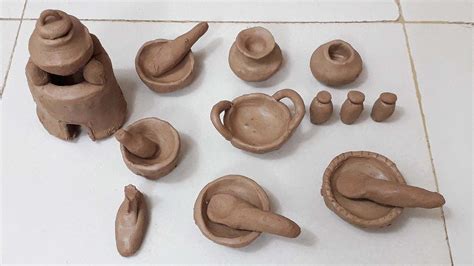 Amazing Technique Make Handmade Kitchen Set With Clay Miniature Clay