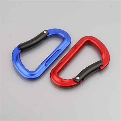 Super Aluminum Alloy D Ring Carabiner Outdoor Camping Keychain Clip