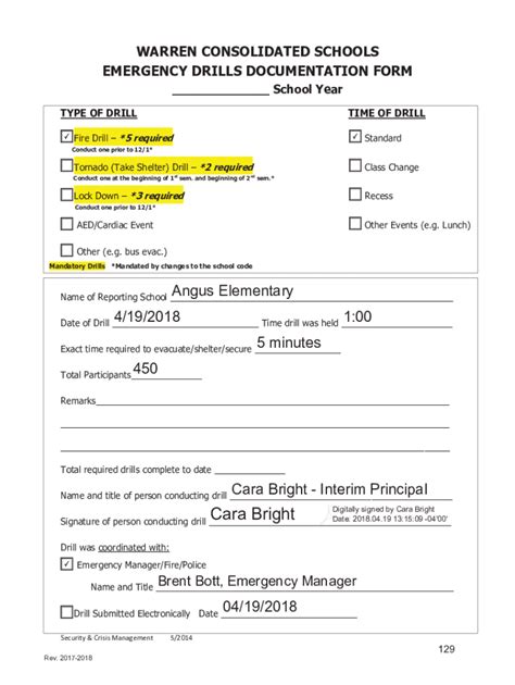 Fillable Online Emergency Fire Drill Checklist Fax Email Print - pdfFiller