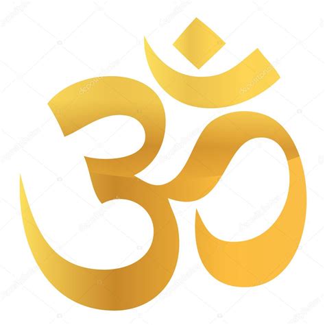 Gold Om Aum Symbol — Stock Photo © Alexmillos 6414578