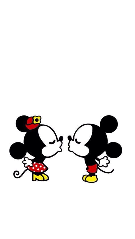 Mickey And Minnie Kissing (#907413) - HD Wallpaper & Backgrounds Download