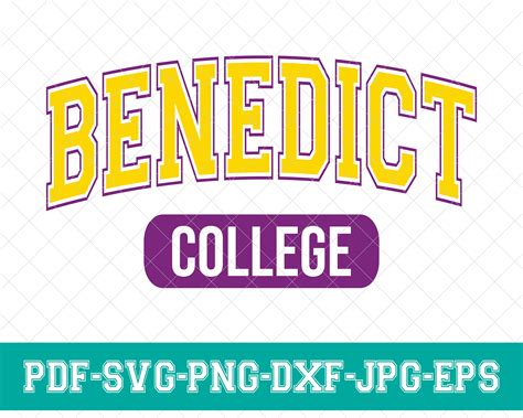 Benedict College Svg, Benedict Design Svg, Sport Font Svg, Arched Text ...