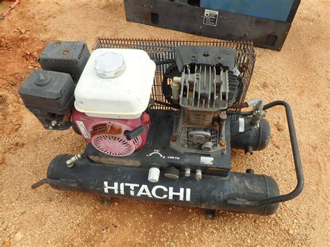 Hitachi Portable Air Compressor Jm Wood Auction Company Inc