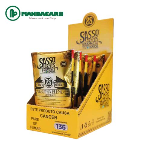 TABACO SASSO NATURAL TRADICIONAL 10x25g MANDACARU DISTRIBUIDORA