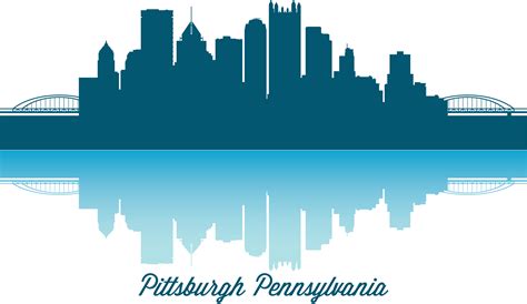 Pittsburgh Skyline Clip art - Vector city illustration png download ...