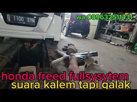 Ganti Knalpot Racing Honda Freed Suara Adem Di Bawah Gahar Diatas Emang