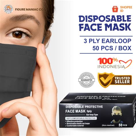 Jual Figure Maniac Masker Earloop Medis Ply Premium Face Mask