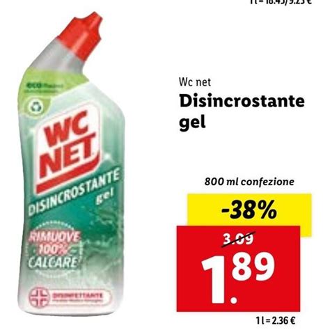 Wc Net Disincrostante Gel Ml Confezione Offerta Di Lidl