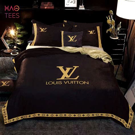 Hot Lv Black Luxury Brand Bedding Sets Limited Edition