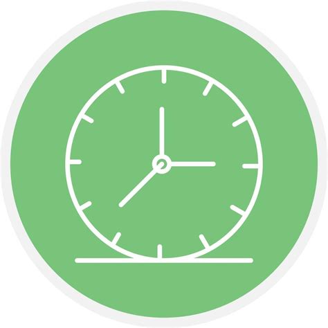 Clock Line Circle 9847839 Vector Art At Vecteezy