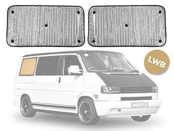 Thermal Blinds Rear 1 4 Window Set VW T4 Transporter 90 03 LWB Vanstyle