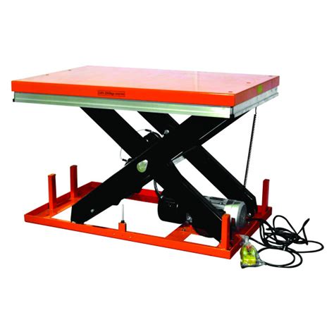 110V Stationary Powered Hydraulic Lift Table 33 15/32" x 51 3/16" Table ...